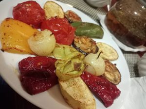 Vegetarian kebab at Nebesa Guest House in Chimgan