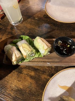 Rice paper spring rolls   at Viet An in Aberdeen