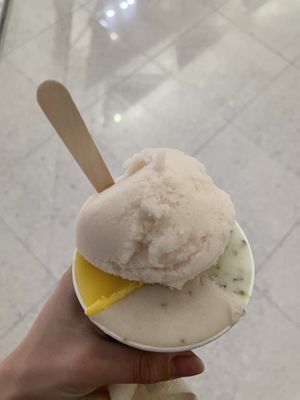 Guava, mango, lemon Jade, banana  at HKG - Gelato Combo - T1 in New Territories