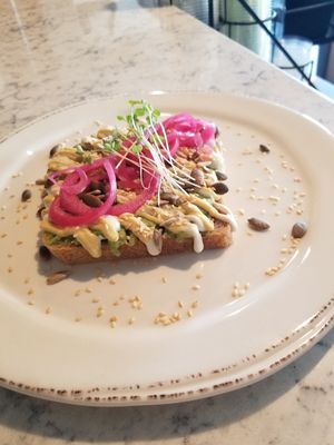 Avo toast at Pine Food Company in Barrington