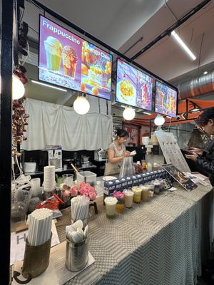 Mostly oat based vegan offerings!  at Pink Aisle in East London