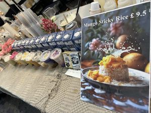 Mostly oat based vegan offerings!  at Pink Aisle in East London