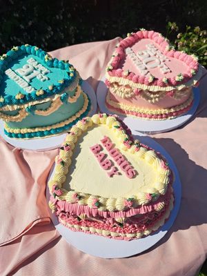 Vintage design heart cakes at Vegan Cakes By Angel - No Storefront in Herne Bay