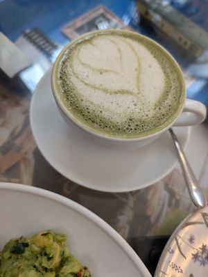 Oat matcha at The Jackalope Cafe in Leitrim