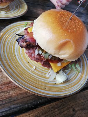 Vegan BBQ Bacon Burger at BURGER JAM in Berlin
