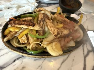 Chicken fajitas   at Casa Mexico in Orlando