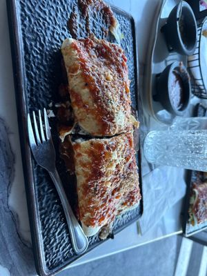 Vegan burrito-huge!  at Casa Mexico in Orlando