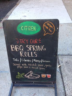 Tofu bbq rolls at Citizen in Richmond