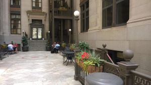 The address is Main St, but it's actually between Main and Cary streets on 9th street. Here's the little plaza you see. Walk to the right, and down the stairs.  at Citizen in Richmond