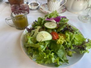 Salad  at The Tea House On Los Rios in San Juan Capistrano