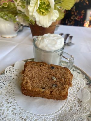 Banana bread  at The Tea House On Los Rios in San Juan Capistrano