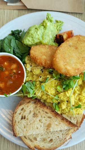 "Vegan 26er" scrambled tofu, etc at Table 26 - Indooroopilly in Indooroopilly