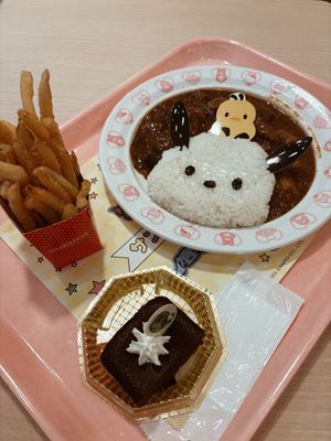 Plant-based curry  at Character Food Court in Tokyo