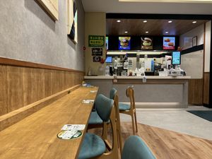 Inside (2/2).  at Mos Burger - Kintetsu Toji Station in Kyoto