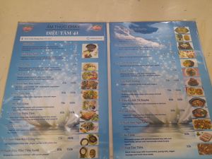 Menu at Diệu Tâm 2 in Ho Chi Minh City