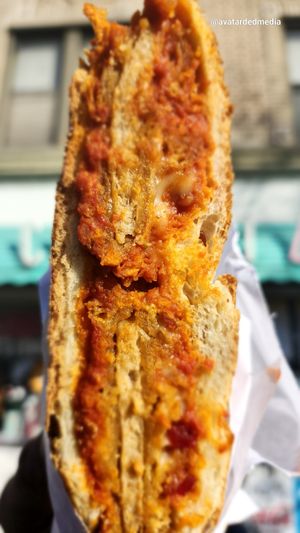 Vegan Chicken parm hero at Comfortland in Astoria