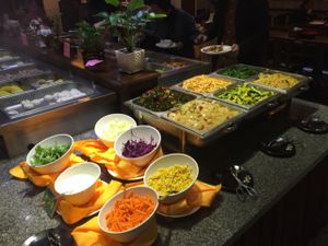 salad buffet at NénGrén Zhāi Guǎn 能仁斋馆 in Guilin