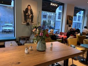 Inside  at Jat' Cafe in Brussels