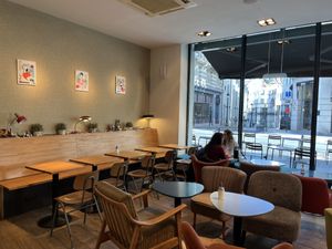 Inside  at Jat' Cafe in Brussels