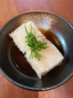 Agedashi Tofu - Deep fried silken tofu with vegetarian broth at Yuzu in Manchester
