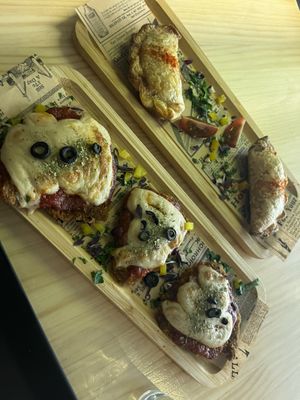 milanese and empanadas   at MEZZE in Granada