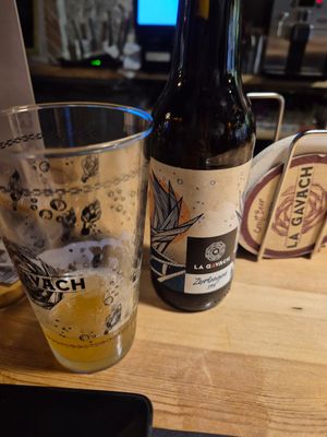 Good local beer at MEZZE in Granada