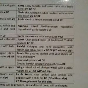 Lunch Options at Yeni Restaurant in Edinburgh