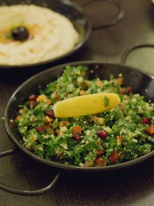 Tabbouleh at Yeni Meze Bar at Yeni Restaurant in Edinburgh