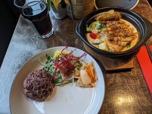 Vegan duck with peanut-coconut sauce at Mom's - Vegan Cooking in Berlin