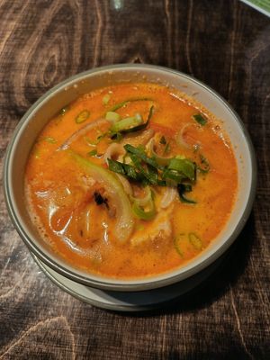 Coconut based soup at Mom's - Vegan Cooking in Berlin