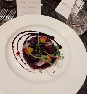 Roast Heritage Beetroot at The Whitehall Restaurant & Bar in Leeds