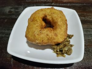 Savory donut at Indo Restaurant in Noord