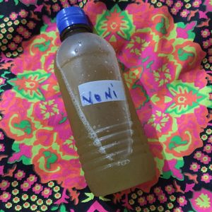 Home made noni juice at Indo Restaurant in Noord