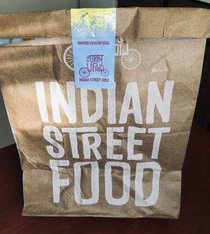 Takeout Bag at Curry Up Now - Valencia St in San Francisco