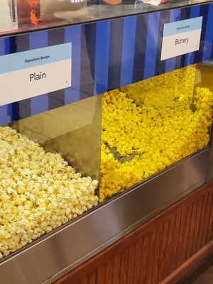 Two vegan options at Garrett Popcorn Shops in Las Vegas