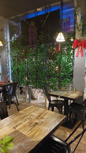 Inside at Secret Garden Restaurant and Bar 贡茶 in Belize City