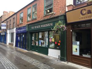 Outside at The Health Warehouse Cafe in Darlington