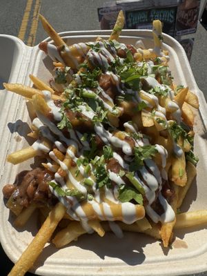Mushroom Chili Cheese Fries  at Fungi Foods in Walnut Creek