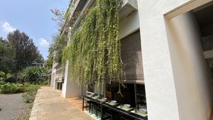 Back seating   at Goyo - கோயோ in Auroville