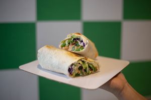 Mushroom & Hummus Wrap at ColleXtives Cafe Macau in Macau