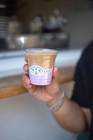 Oat "Ube" Dirty at ColleXtives Cafe Macau in Macau