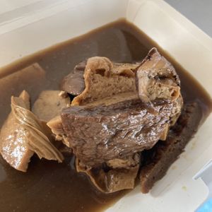 Vegan meats  at Somkid Vegetarian in Krabi