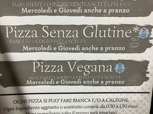 Vegan pizza  at Trattoria Pizzeria dal Bergomi in Varedo