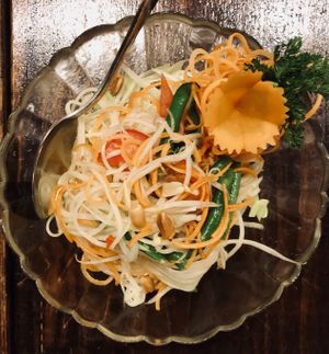 Som tum at Thai Idea Vegetarian in San Francisco