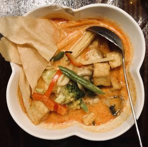 Tom kha at Thai Idea Vegetarian in San Francisco