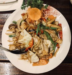 Pad kee mow  at Thai Idea Vegetarian in San Francisco