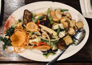 Pad eggplant at Thai Idea Vegetarian in San Francisco