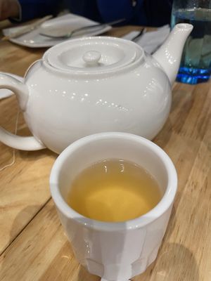 Ginger tea  at Thai Idea Vegetarian in San Francisco