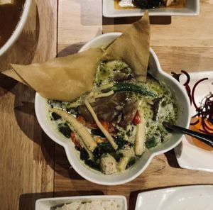 Green curry at Thai Idea Vegetarian in San Francisco