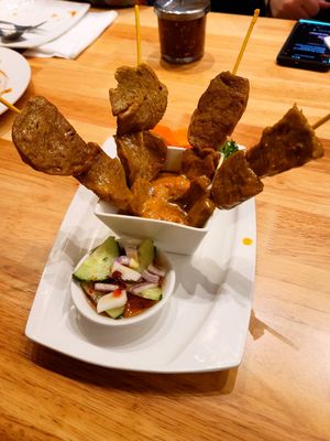 Chicken Satay at Thai Idea Vegetarian in San Francisco